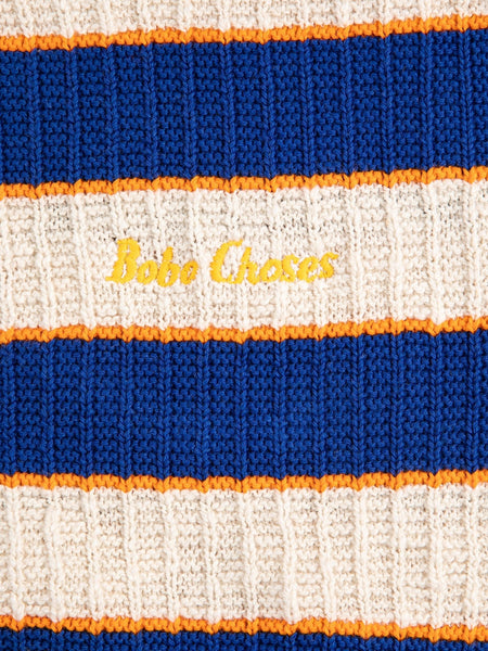 Maglia a righe multicolor con logo per neonato e bambino Bobo Choses B126AC112 UNI 