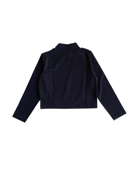 T-shirt cropped nera con logo per bambina Hinnominate 3641MY00118 NERO 