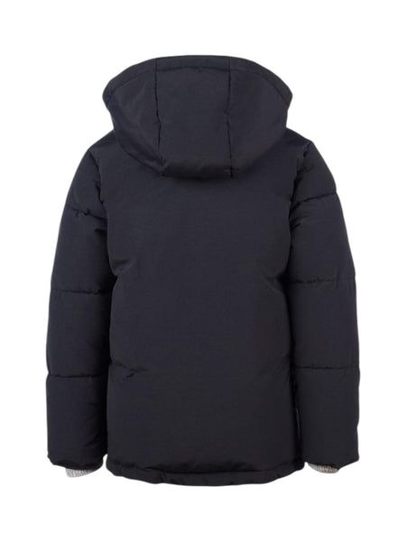 Piumino nero con cappuccio per bambino New Balance LAKB0287 BK 