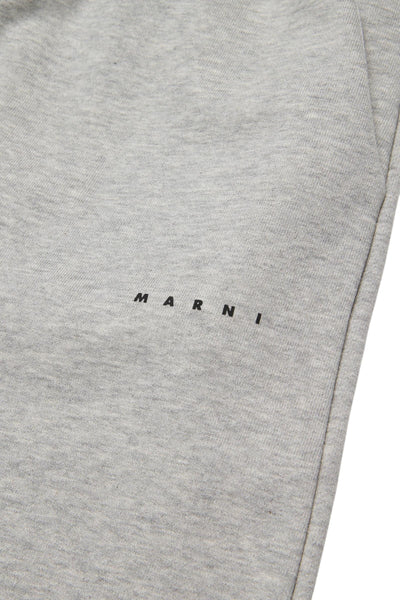 Pantalone grigio con logo per bambina Marni M01432 OM903 