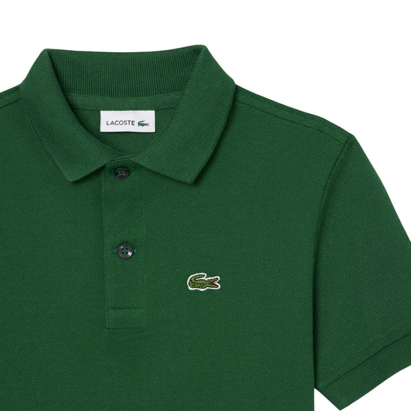 Polo verdone con logo per bambino Lacoste 947354 F9W 