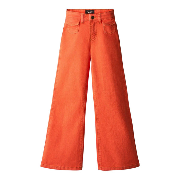 Jeans in denim arancione per bambina Molo ATLA 5641 