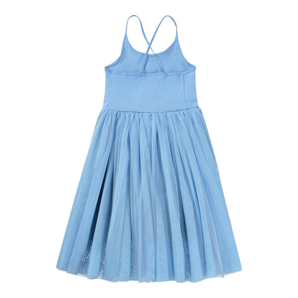 Abito celeste con gonna in tulle per neonata e bambina Molo CITRONA 5637 