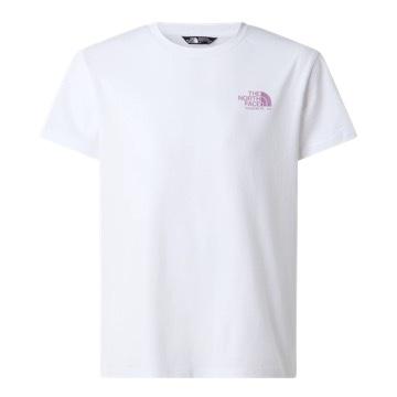 T-shirt bianca con logo per bambini The North Face NF0A8G1MFN4 FN41 