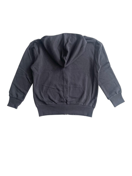 Felpa nera aperta con cappuccio per bambino Converse 9CF391 023 