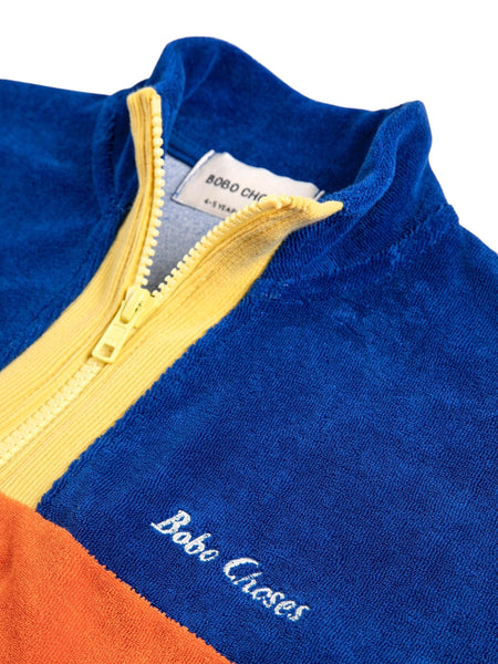 Felpa in spugna color block multicolor per neonato e bambino Bobo Choses B126AC050 UNI 