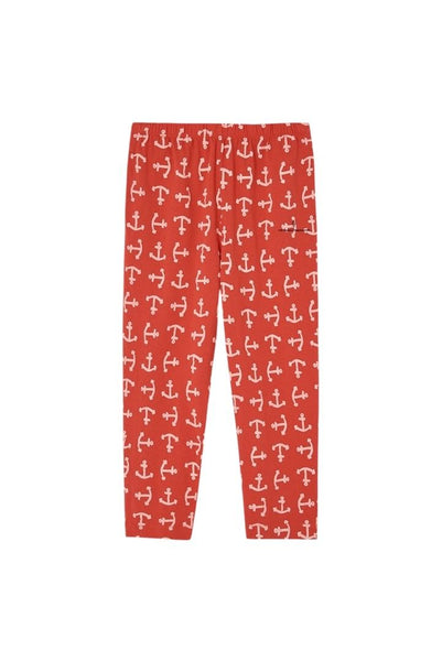 Pantalone rosso con stampa all over per bambini The Animals Observatory S26021 307_AT 