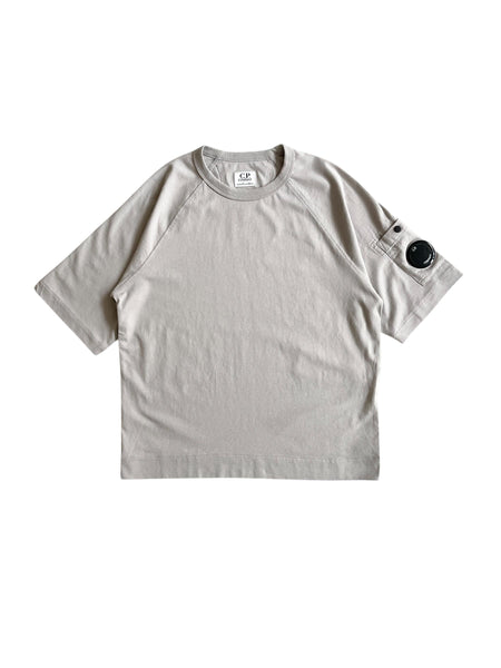 T-shirt grigia con logo per bambino C.P. Company CMM00R-LAA17 60069 
