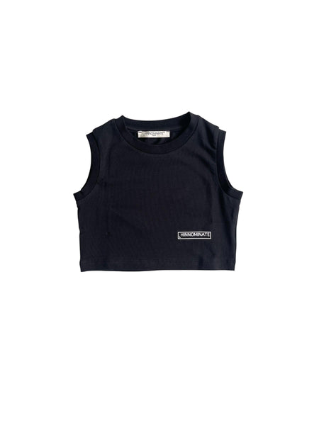 Top nero con logo per bambina Hinnominate 3646TOP00333 BLACK 