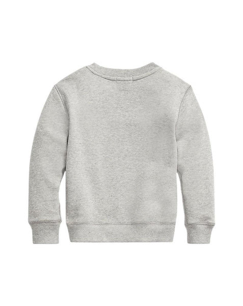 Felpa grigia con logo per neonati e bambini Ralph Lauren Kids 322772102003 GREY HEATHER 