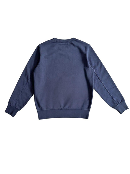 Felpa blu con logo ricamato per bambino Stone Island L1S166100003 S0040 V0020 