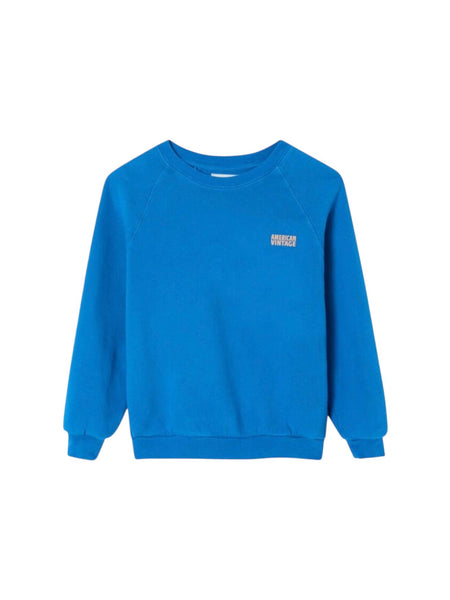 Felpa blu per neonati e bambini American Vintage KIZU03B REVE VINTAGE 