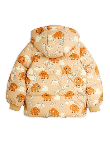 Piumino beige con stampa all over per neonati e bambini Mini Rodini 2571011413 BEIGE 