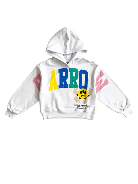 Felpa bianca con logo per bambina Barrow S6BKJGHS178 002 