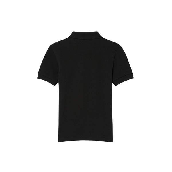 Polo nera con logo per bambino Lacoste 947354 K96 