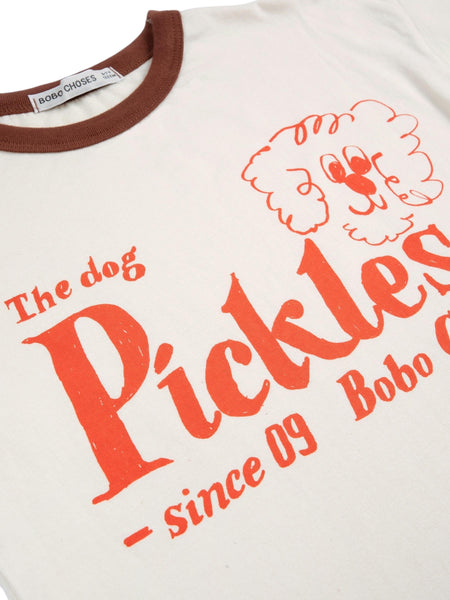 T-shirt panna con stampa per neonati e bambini Bobo Choses B126AC017 UNI 