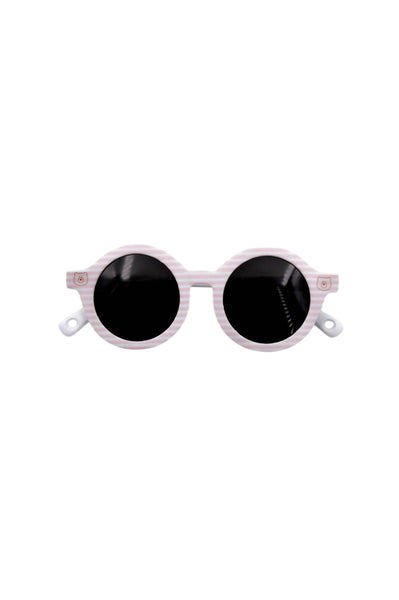 Occhiali da sole righe bianche e rosa per neonata Bamboom 894 435 