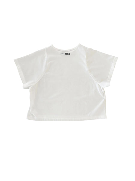 T-shirt bianca per neonati e bambini Cucù Lab LUIGI BIANCO 