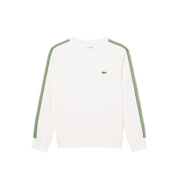Felpa bianca con logo per bambino Lacoste 947578 70V 
