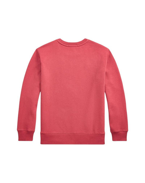 Felpa rossa con logo per bambini Ralph Lauren Kids 323971277001 RED 