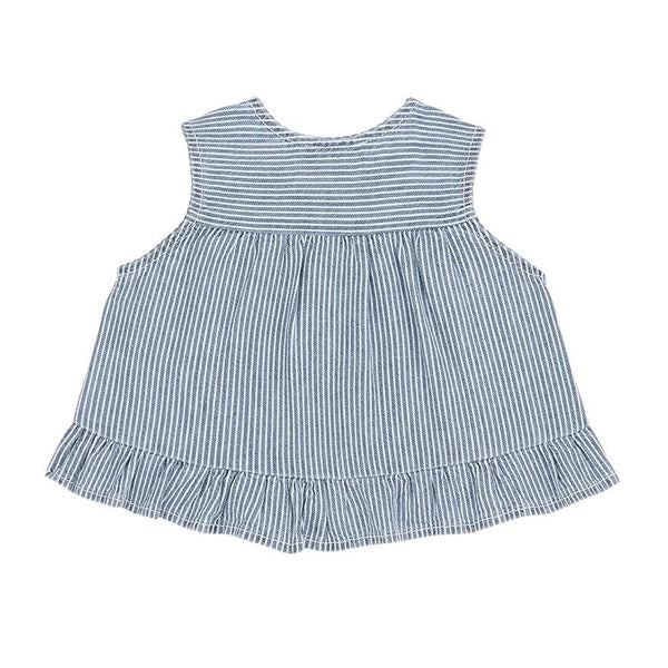 Blusa a righe per neonata 1+ more in the family ALCUDIA DENIM 