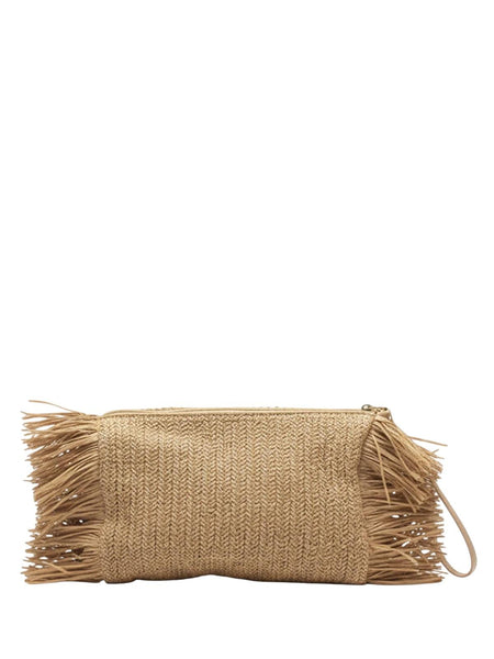 Pochette in paglia beige con logo F**K FA26-SW0050BG BEIGE 
