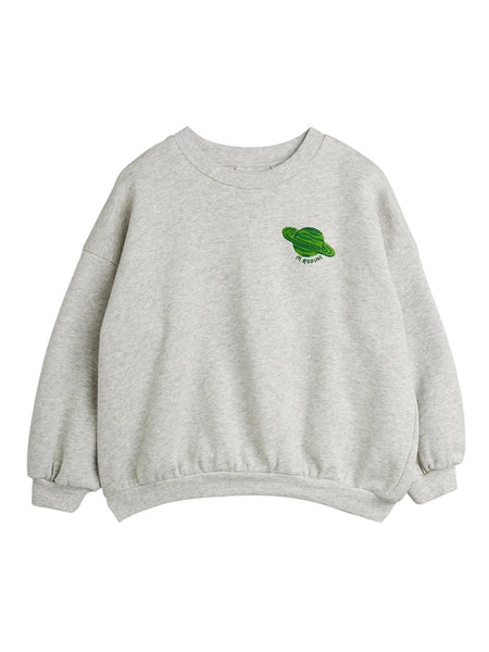 Felpa grigia con logo ricamato per neonato e bambino Mini Rodini 2622013894 GREY 