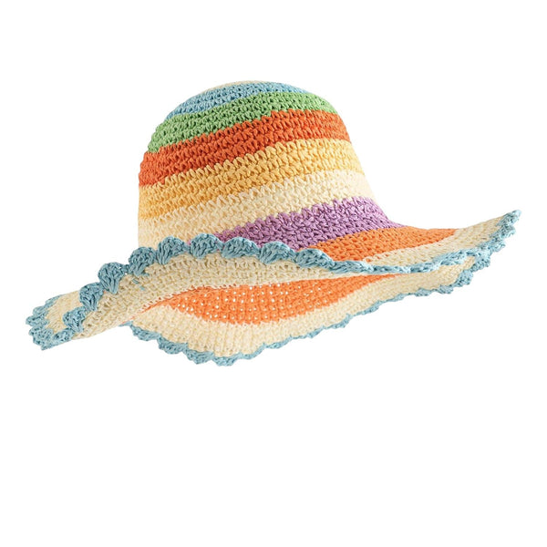 Cappello di paglia multicolor per bambina Molo SCALLOP STRAW 9525 
