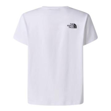 T-shirt bianca con logo per bambini The North Face NF0A8G1UFN4 FN41 