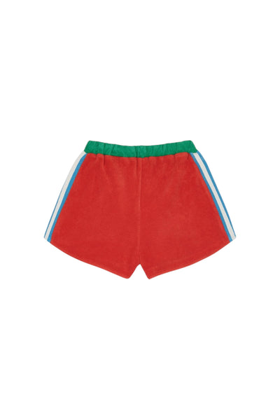 Shorts in spugna rosso per bambini The Campamento TC-SS26-83 RED 