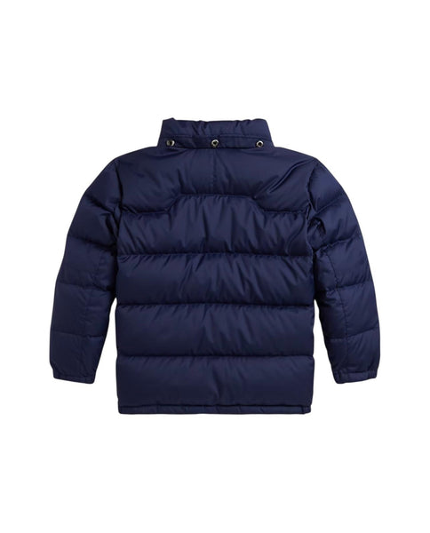 Piumino blu con logo per neonato e bambino Ralph Lauren Kids 322969861002 NAVY 