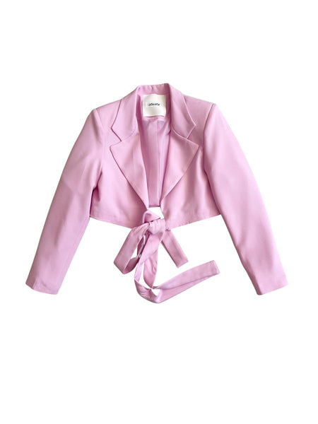 Giacca rosa con lacci regolabili per bambina Lulù by Miss Grant LL4182 ROSA 