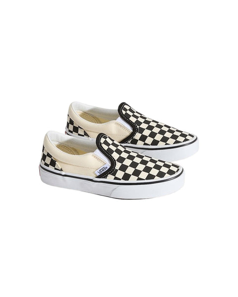 Classic Slip-On bianca e nera per bambini Vans VN000ZBUEO11 BLACK/WHITE 