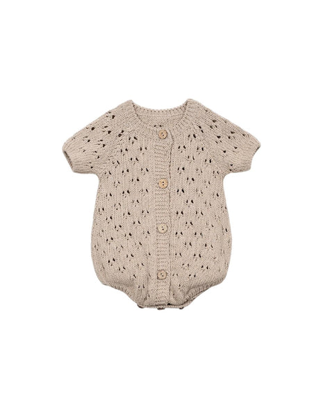 Tutina beige in maglia lavorata per neonata Play up 0AS11508 P0088 