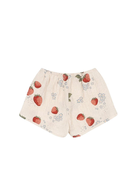 Shorts beige con stampa all over per neonata e bambina Konges slojd KS104649 MARMELADE 