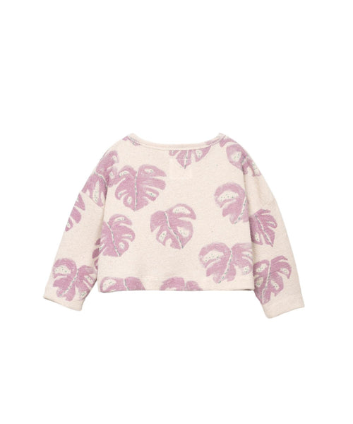 Maglia beige con stampa all over per bambina Play up 4AS11351 E798N 