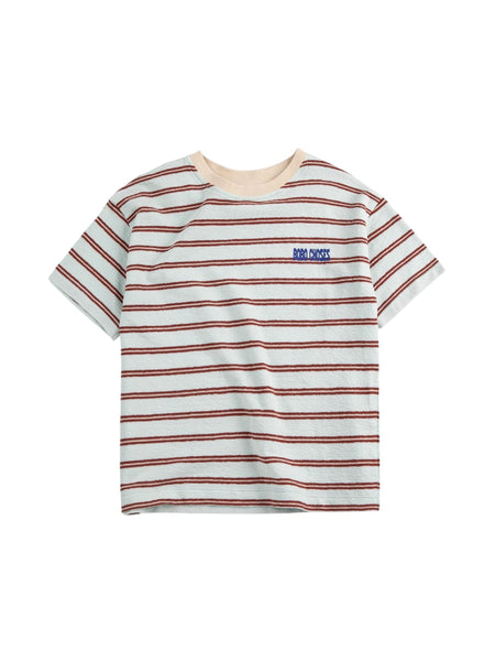 T-shirt a righe multicolor con logo per neonati e bambini Bobo Choses B126AC013 UNI 