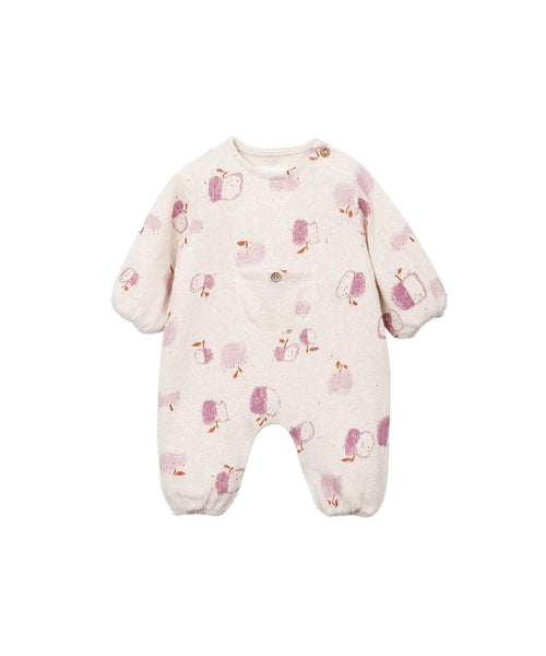 Tutina in maglia panna con stampa all over per neonata Play up 0AS11505 E763N 