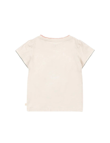 T-shirt burro con paillettes per neonata e bambina Konges slojd KS104804 BUTTERCREAM 