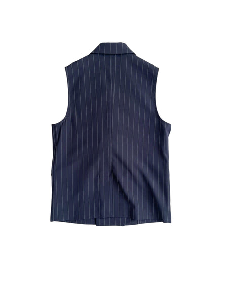 Gilet blu gessato per bambino Paolo Pecora PP4191 BLU 