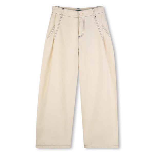 Pantaloni panna con logo per bambino KENZO K61733 208 