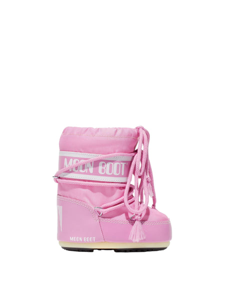 Stivale icon mini in nylon rosa per neonata Moon Boot 80D1400430 J001 