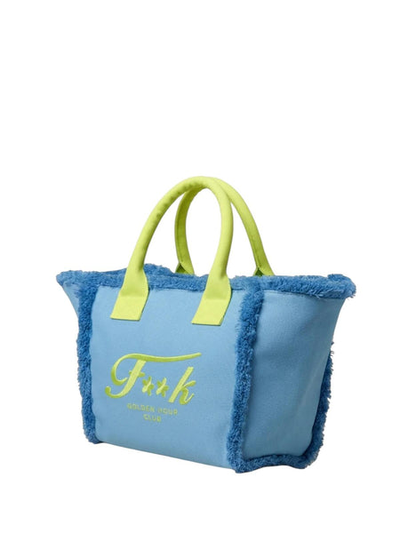 Borsa azzurra con dettagli lime F**K FA26-SW0101LG LIGHT BLUE 