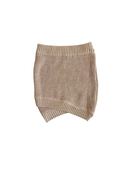 Gonna in maglia nocciola per bambina Hinnominate 3642GW00185 BEIGE SAND 