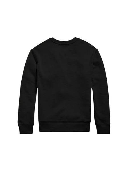Felpa nera con logo per bambini Ralph Lauren Kids 323772102004 BLACK 