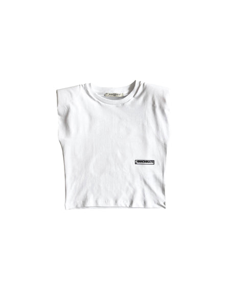 T-shirt bianca con spalline e logo per bambina Hinnominate 3646M00321 WHITE 