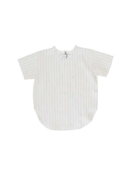 Camicia panna gessata per neonato e bambino Gayalab 587C LYOCELL 