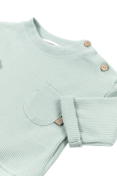 Maglia verde acqua per neonato Bamboom 1165TE00072 OCEAN BLU 