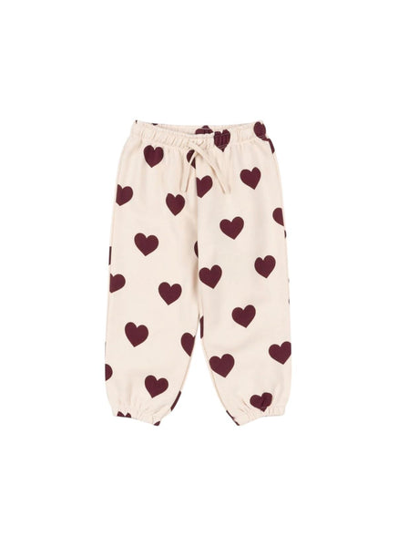 Pantalone rosa con stampa all over per neonata e bambina Konges slojd KS104345 COEUR 