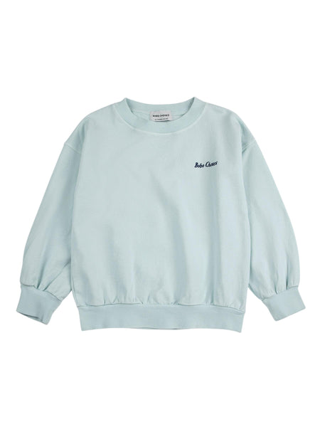 Felpa celeste con stampa per neonato e bambino Bobo Choses B126AC049 UNI 